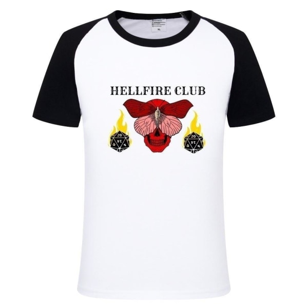 fremmede ting tøj t-shirt hellfire voksen L