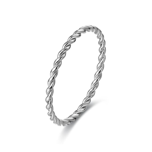 Fantastisk hamperepe Pinky Ring for kvinner - tynn, stilig og 1,5 mm stålmaling nr. 7