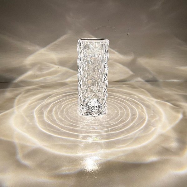 Crystal Diamond kristallipöytävalaisin useita vaaleita värejä tre farver