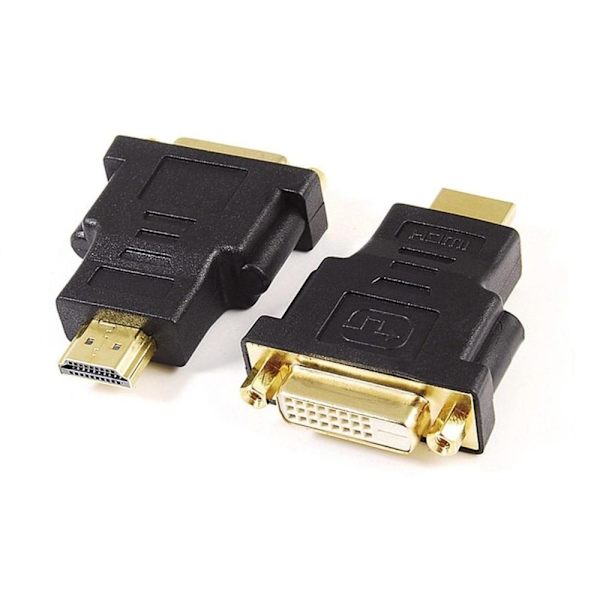 DVI D, DVI-D hunn til HDMI hann adapter