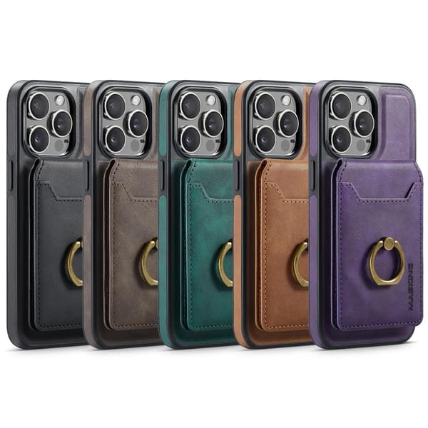 (Til iPhone 16 Pro Max) MagSafe Telefoncover med roterende ring sort