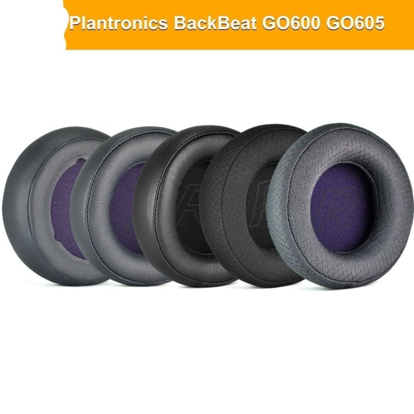 øreputer hodetelefonputer pads for Plantronics BackBeat GO600 G svart stoff