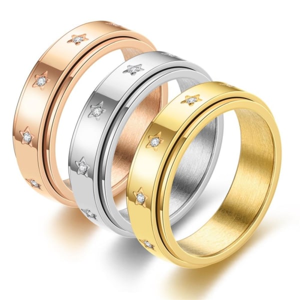 anti-angst spinner fidget roterende ring ringe størrelse 11/20,8 mm