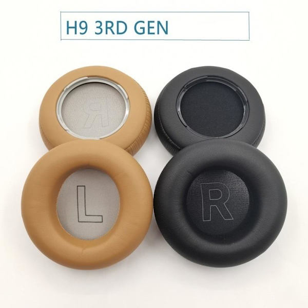 ørepuder puder til Bang & Olufsen B&O Beoplay H9 3rd Gen pude h9 3. generations sort proteinlæder