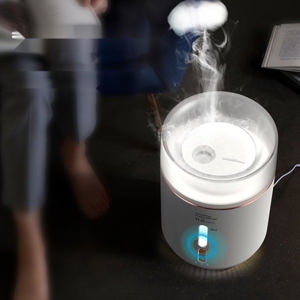 Luftfuktare aroma diffuser humidifier med led-ljus Vit