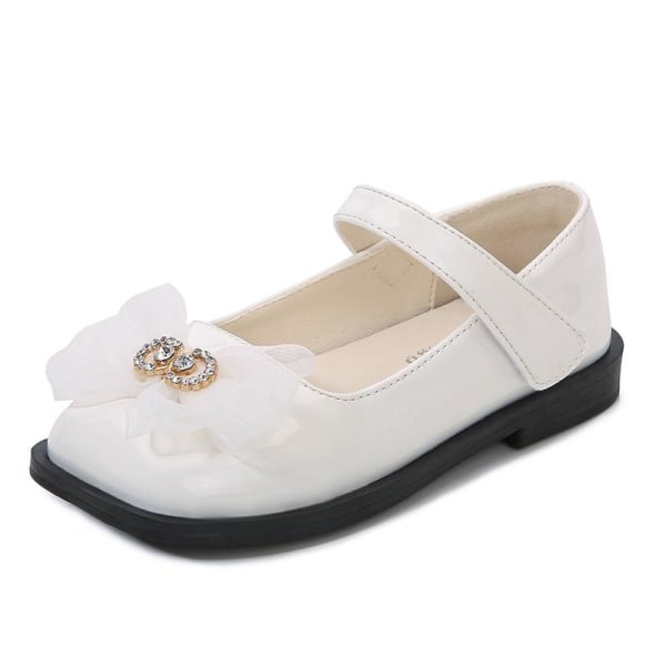 prinsessesko elsa sko børnefestsko hvide 17,4 cm / størrelse 27