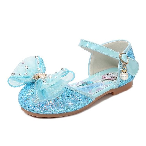 prinsesskor elsa skor barn festskor blå 21.5cm / size35