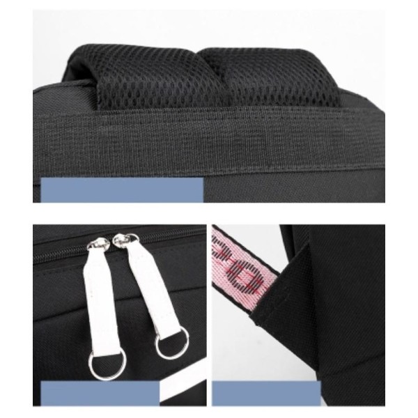 stitch rygsæk børn rygsække rygsæk med USB stik 1stk sort 4