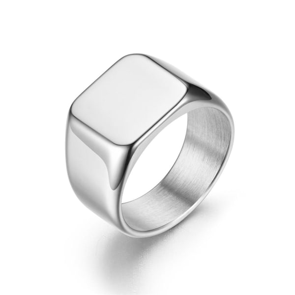 Hallitse autotallia: Simple Cast Square Plate Rengasavain - Tufft v 8mm kultaa Nro 10
