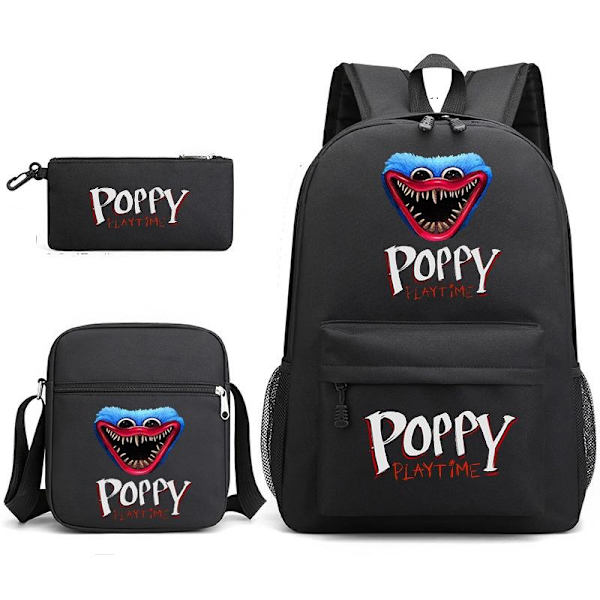 poppy playtime huggy wuggy reppu penaalit olkahihna laukut pa musta 3