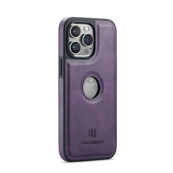 (For Samsung Galaxy S24 FE) DG.MING DG.MING Premium Leather Mobile Case – Thin and Shockproof Case with Logo Cutout Kaffe