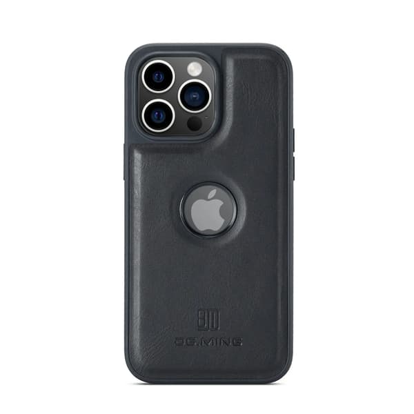 (For Samsung Galaxy S24 FE) DG.MING DG.MING Premium Leather Mobile Case – Thin and Shockproof Case with Logo Cutout Kaffe