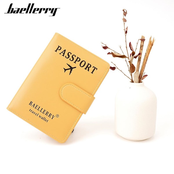 Baellerry RFID-suojattu passinkotelo magneettilukolla - harmaa