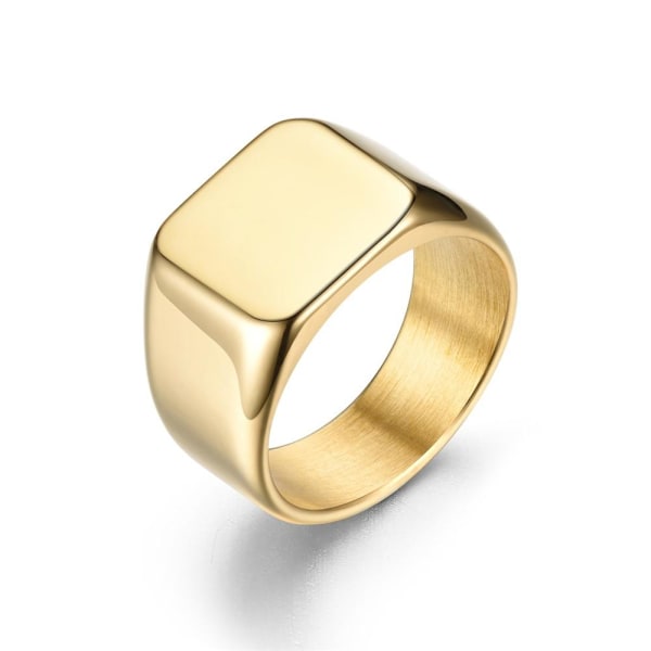 Hallitse autotallia: Simple Cast Square Plate Rengasavain - Tufft v 8mm kultaa Nro 11