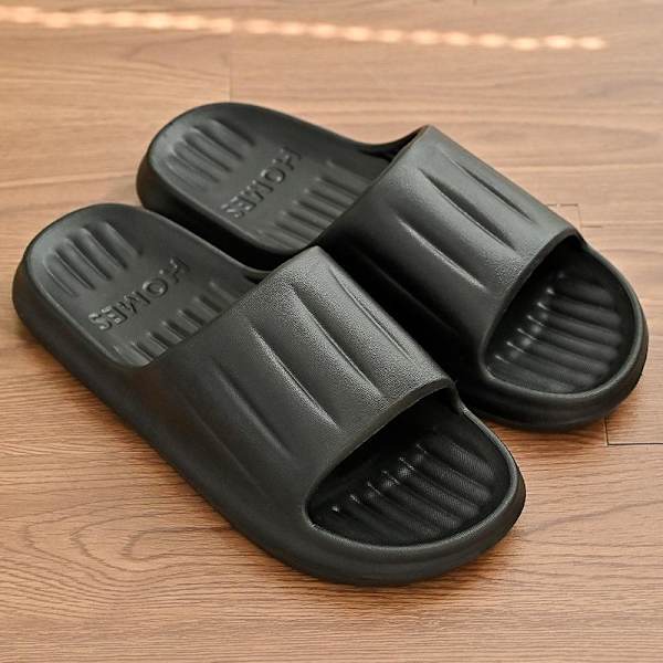 mjuka tofflor slider sandaler skor herr dam massagetofflor svart 40-41