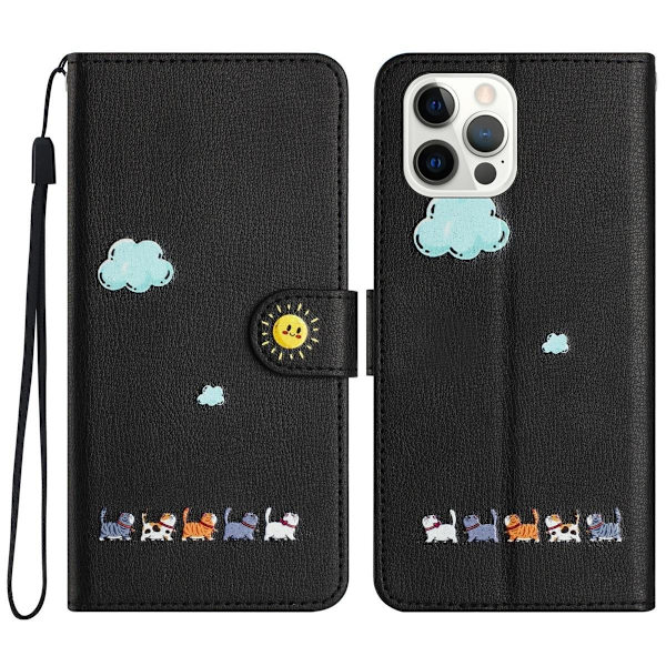 (Til iPhone 13mini / iPhone 12 mini 5.4) Holdbart telefoncover sort