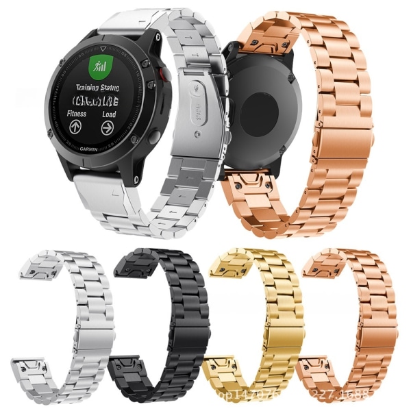 armband stål Garmin Fenix 7 Fenix 6 svart