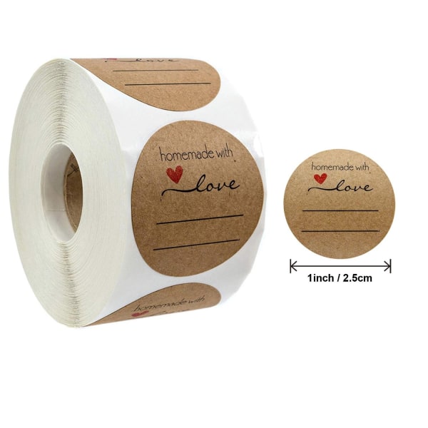 Selvklebende etiketter takkeklistremerker navneetiketter mä stil 3 2,5 cm/1 tomme