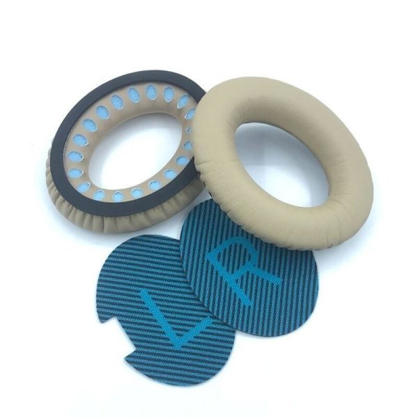 ørepuder puder til Bose Soundtrue AE2 IW QC15 QC25 QC35 pude abrikos/blå