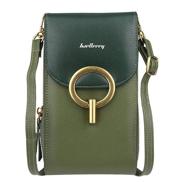 Baellerry Dam Axelväskor Mode Telefonväskor Dragkedja Crossbody Brun 19cm*11cm*5cm