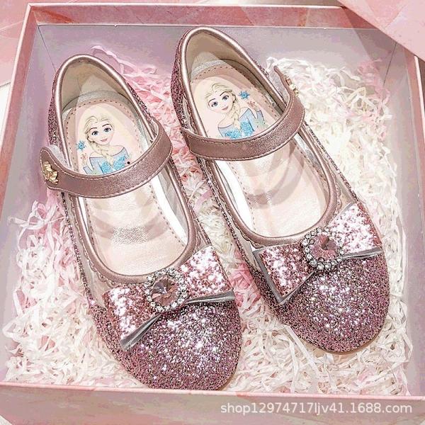 prinsesskor elsa skor barn festskor rosa 20.5cm / size32