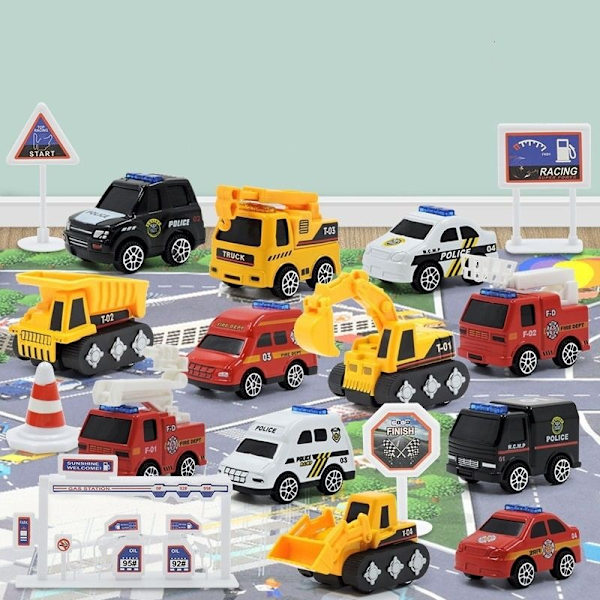 Joulu Joululahjat Joulukalenteri lahjoja 24 osaa Eri ajoneuvot Autot Tyyli 3