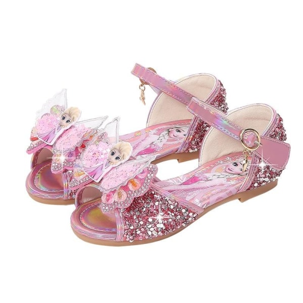 prinsessesko elsa sko børnefestsko sølvfarvede 20,5 cm / størrelse 32