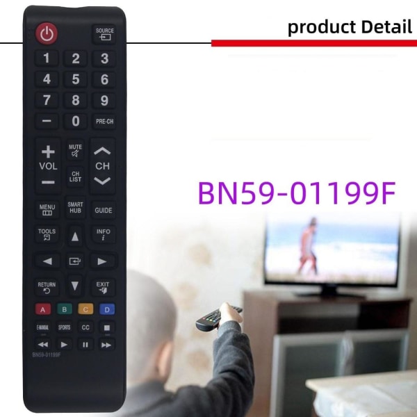 fjärrkontroll ersättning remote för Samsung BN59-01199G 01199F 0 BN59-01199F