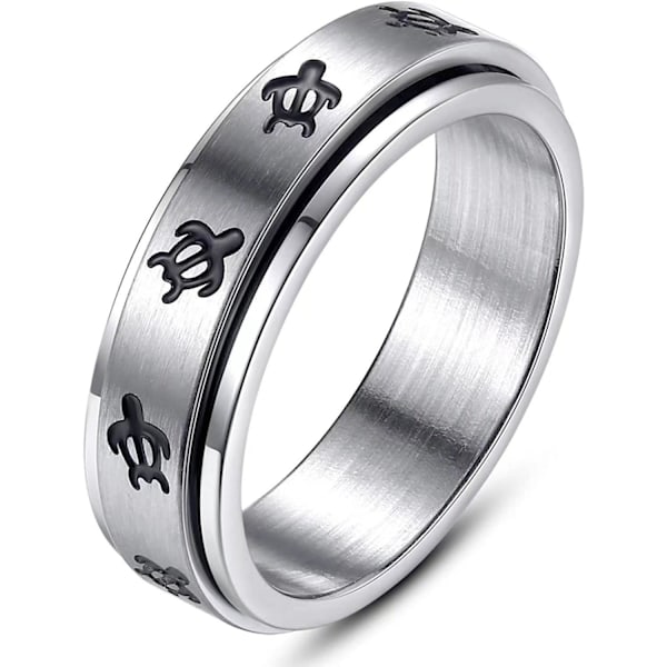 anti-angst spinner fidget roterende ring ringe størrelse 8/18,2 mm