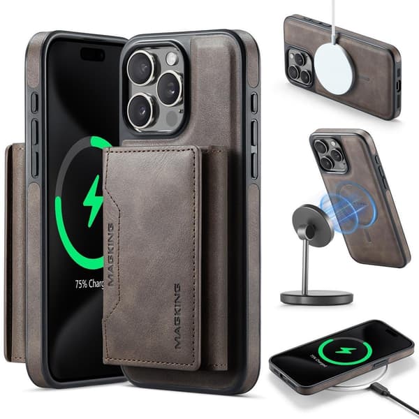 (Til iPhone 16 Pro Max) MAGKING K2 MagSafe Telefoncover: Stærk kaffe