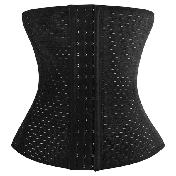 waisttrainer träningskorsett korsetter svart XL