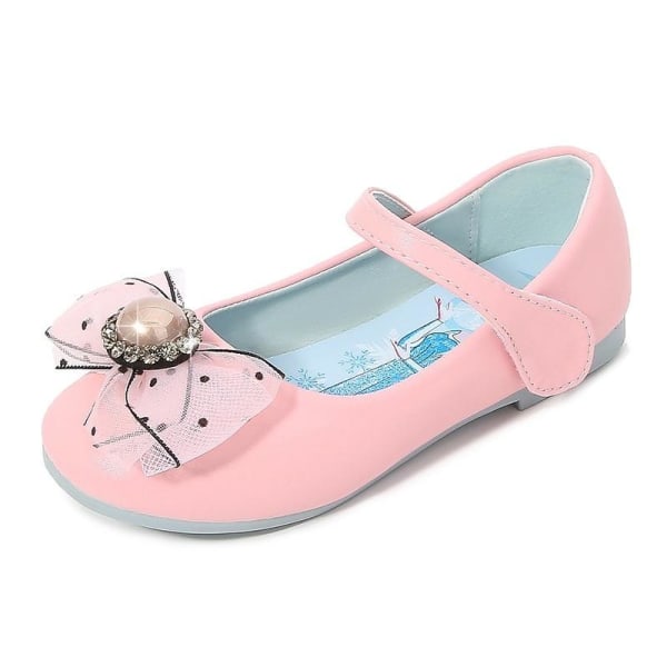 elsa prinsesse sko barn pige med pailletter pink 19,5 cm / størrelse 32