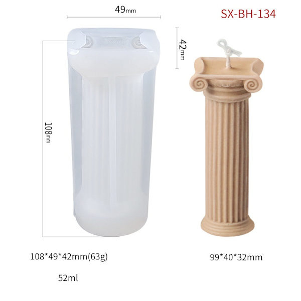 lysform lysforme DIY silikoneform lys SX-BH-134
