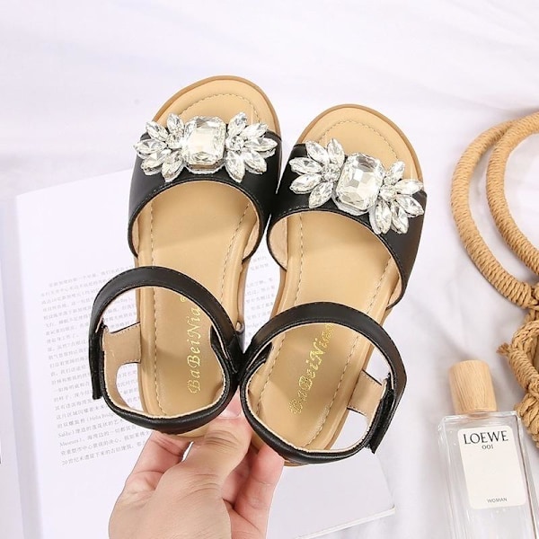 prinsesskor elsa skor barn festskor svart 19.1cm / size31