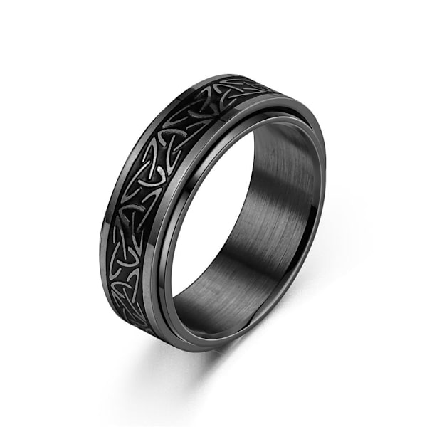 Ajaton korroosionkestävä paritus - aito viikinkivaikutteinen design 8mm teräsmaali Nro 8