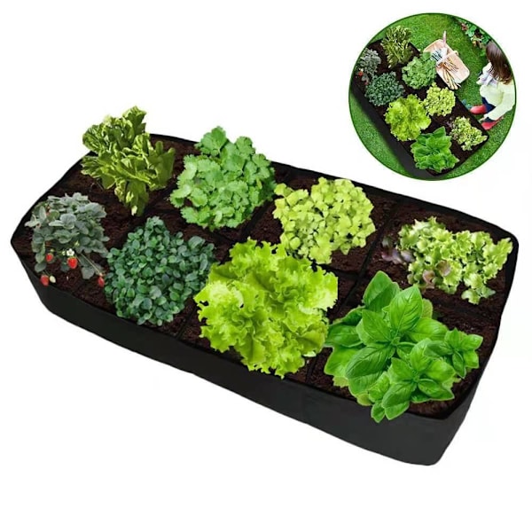 2-pak vokseboks voksepose sort sort 180*90*30cm 8 åbning