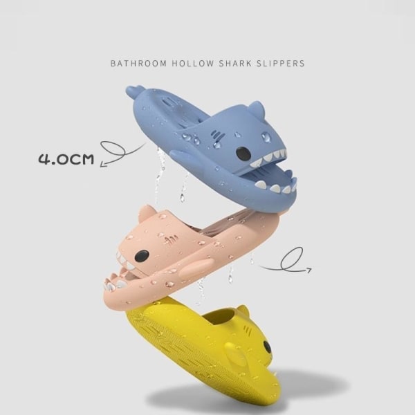shark tofflor badtofflor massagetofflor herr dam gul 40-41