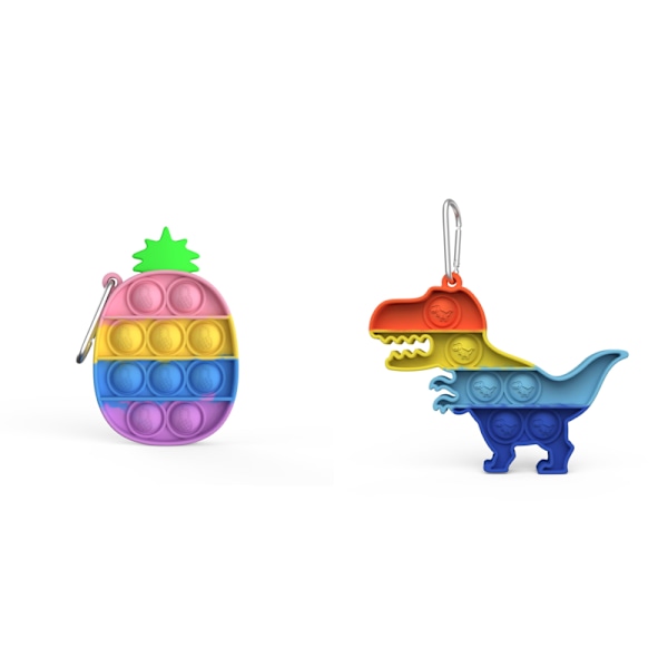 mini pop it fidget toys leksak sensory 2 st