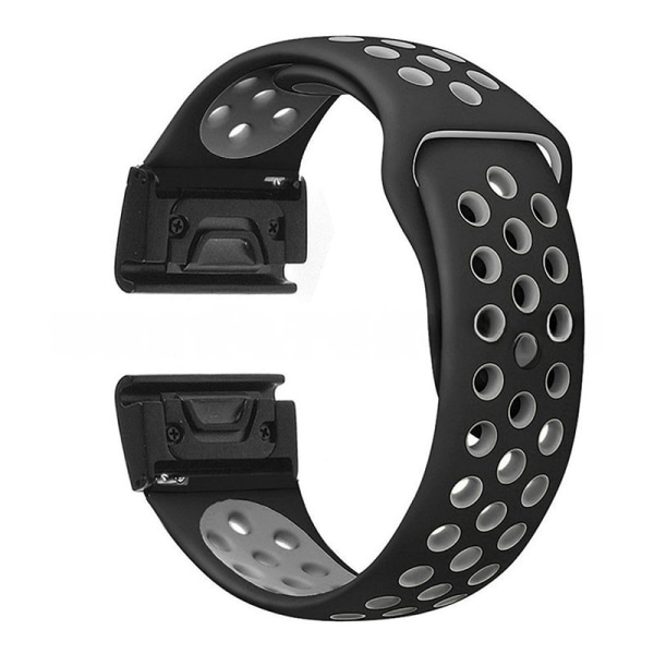 armband silikon Garmin fenix 7/6/5 fenix 7s/6s/5s 22mm svart (fenix7/6/5)