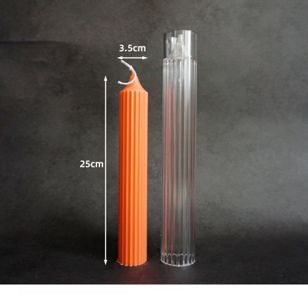 lysformar lys stearinljus DIY gjutformar i silikonform 25 cm