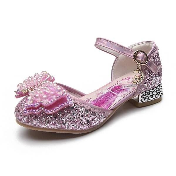 prinsessa elsa skor barn festskor flicka rosa 22.5cm / size36