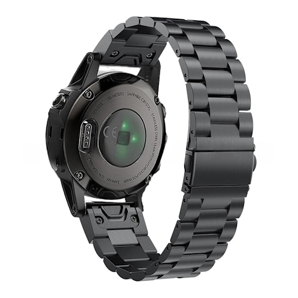 armbånd stål Garmin Fenix ​​​​5s Fenix ​​​​6s sort