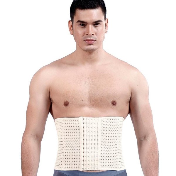 waist trainer korsett mage bälte aprikos M