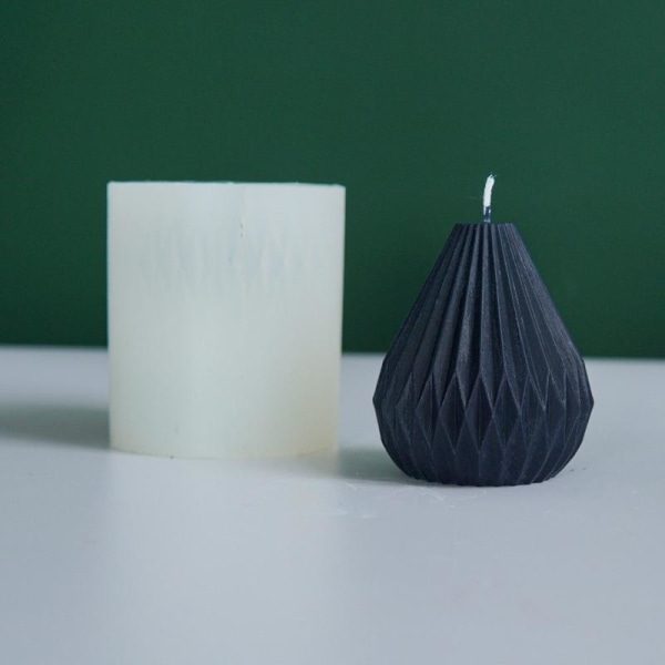 lysforme lys stearinlys gør-det-selv-forme i silikoneform origami