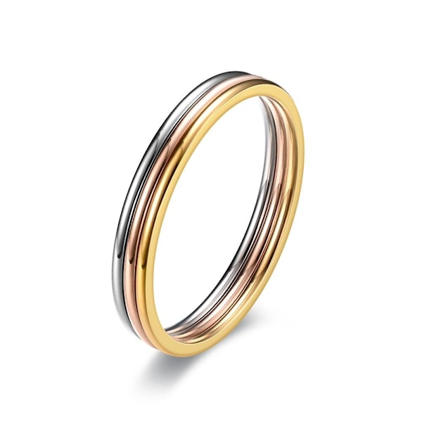 Ultrafin kuleåpningsring Personlig Pinky Ring - 1MM delikate indre 1mm stålmaling nr. 5