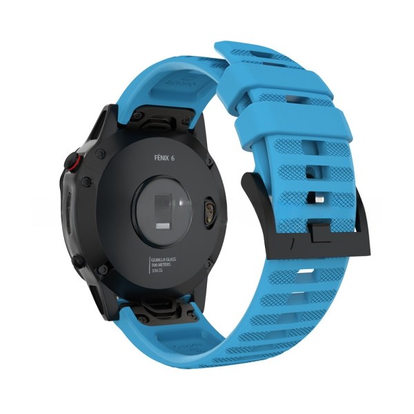 rannekoru silikoni Garmin 22mm Fenix ​​6 22mm musta