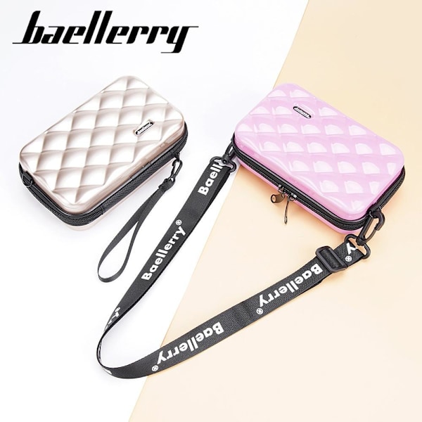 Baellerry PC Hard Shell Travel Makeup Bag - Mini Multifunktionel isblå