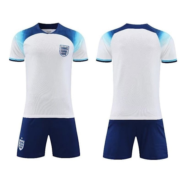 Englands fodboldtrøje og shorts sæt til børn og voksne B/170 cm