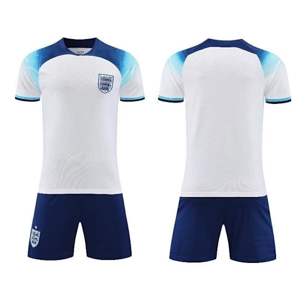 Englands fotbollströja och shorts set för barn och vuxna 100CM #16