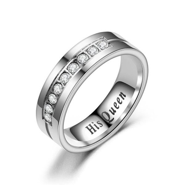 Hendes Konge Hans Dronning Par Diamantring - Matchende Forlovelse hans dronning med diamant nr. 8